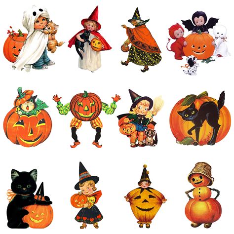 vintage halloween decorations|printable vintage halloween decorations.